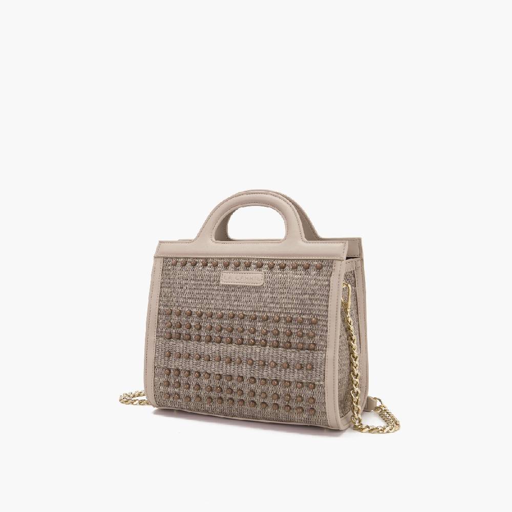 La Carrie BORSA SHOPPING MALIBU IVORY Affare Del Giorno
