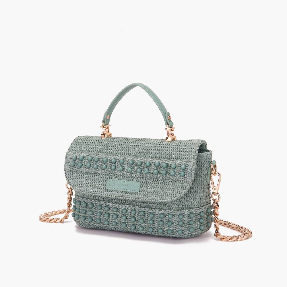 La Carrie BORSA A MANO MALIBU GREEN Presa