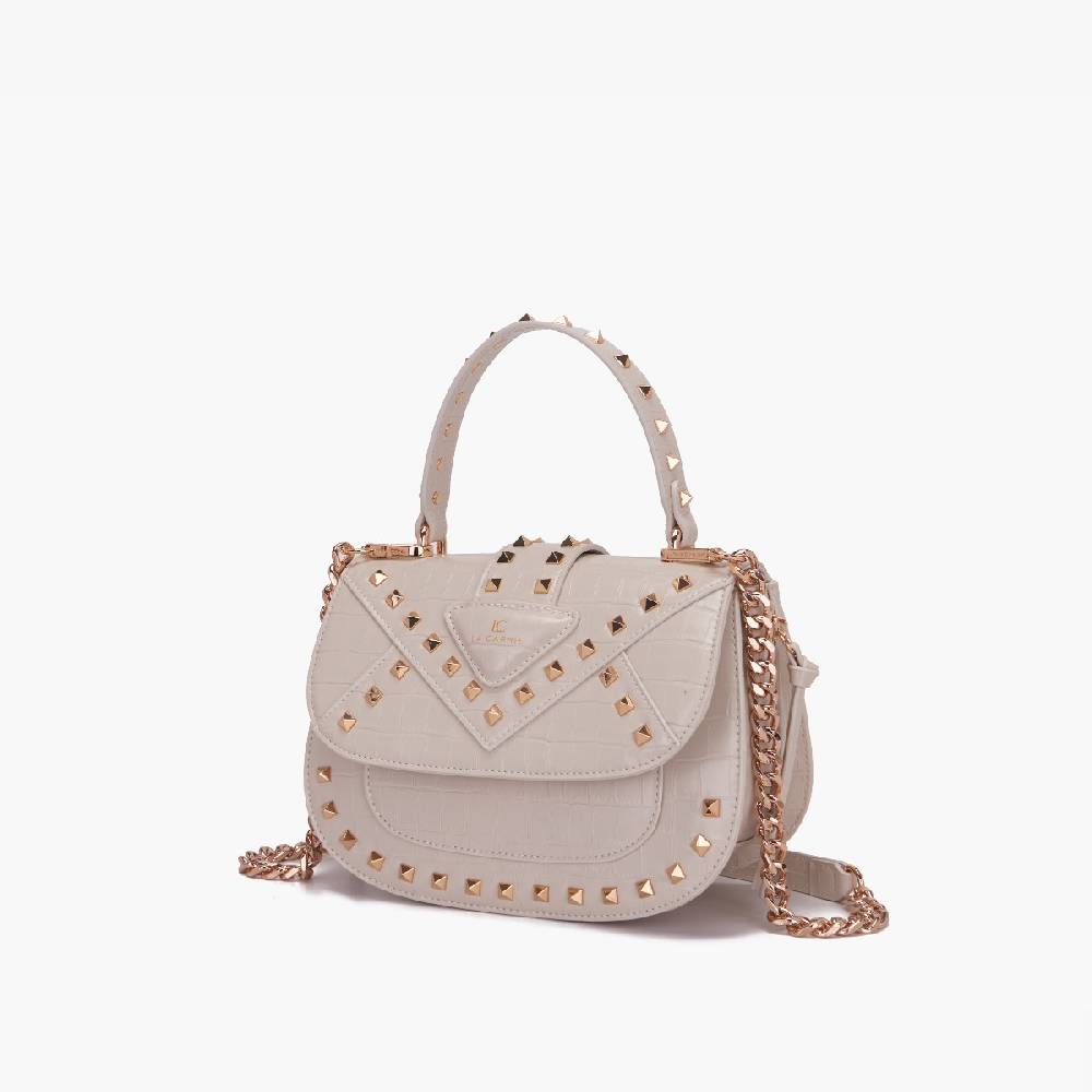 La Carrie BORSA A MANO THUNDER IVORY Vendita Calda