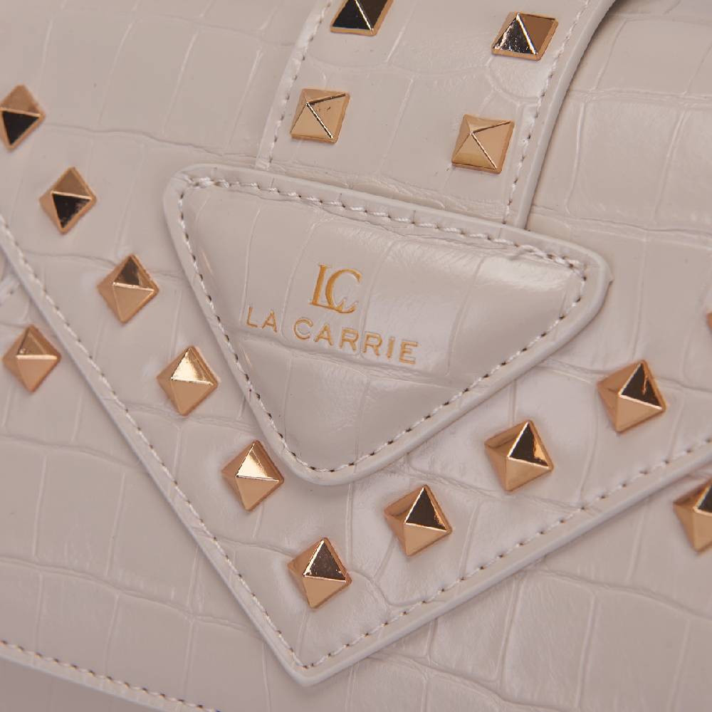La Carrie BORSA A MANO THUNDER IVORY Vendita Calda