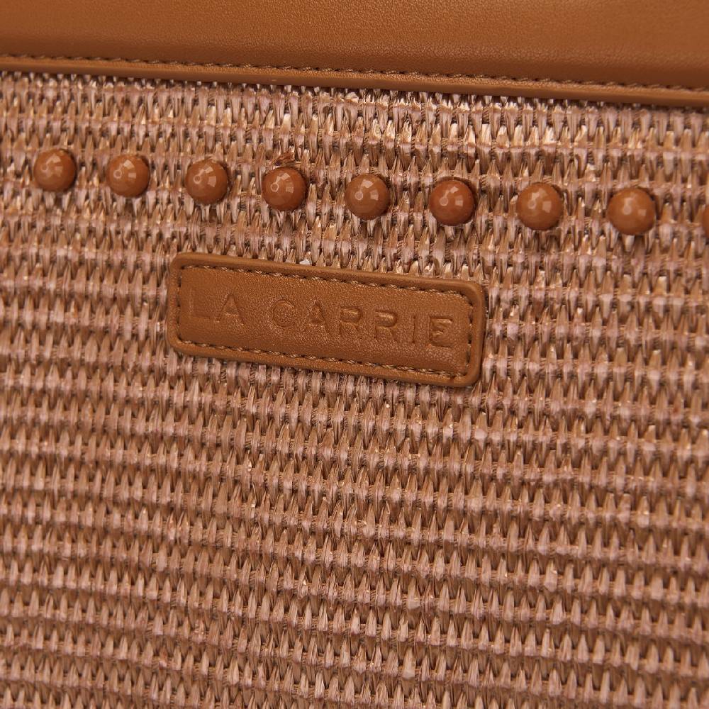 La Carrie BORSA SHOPPING MALIBU CUOIO Nuova