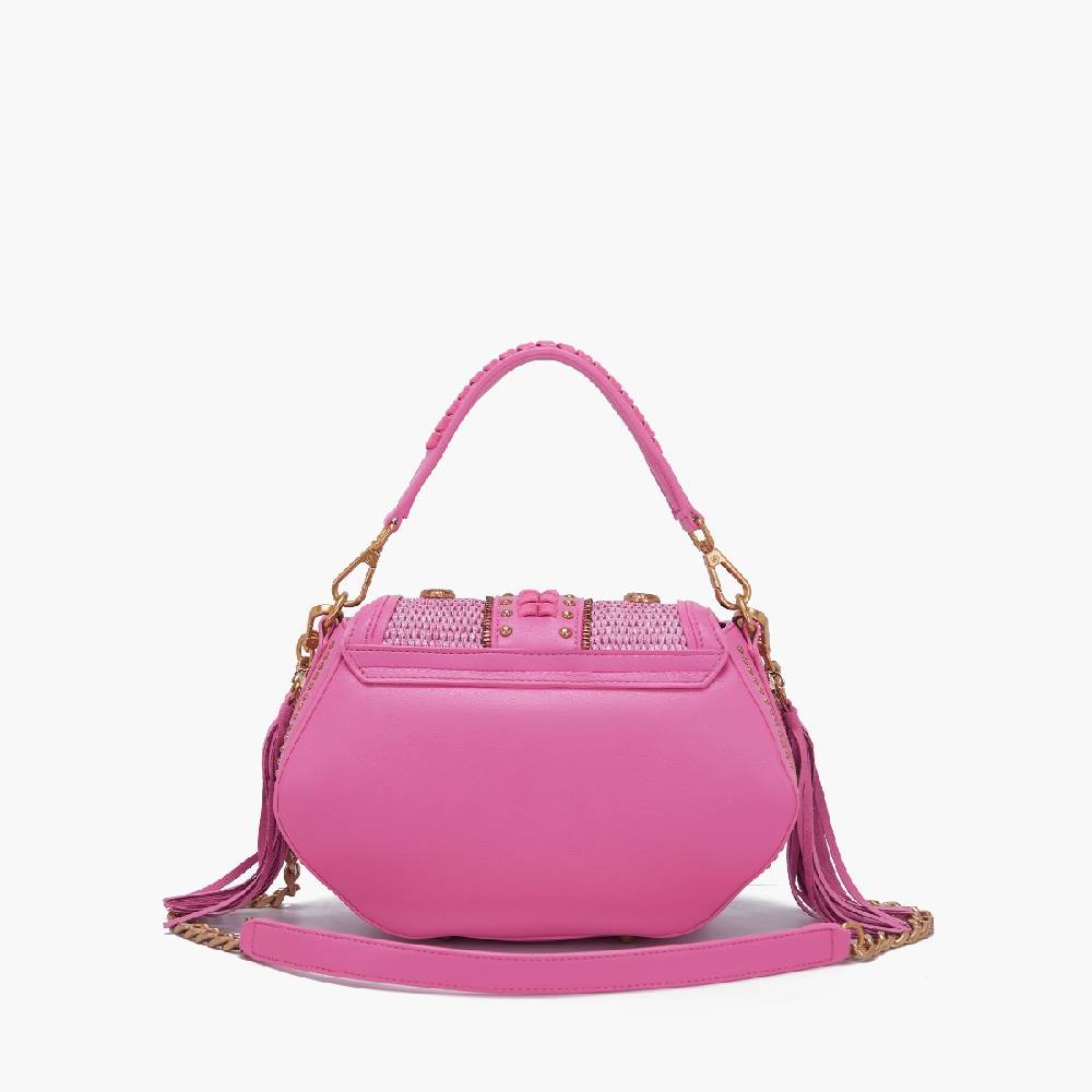 La Carrie BORSA A MANO FICUS FUXIA Nuovo