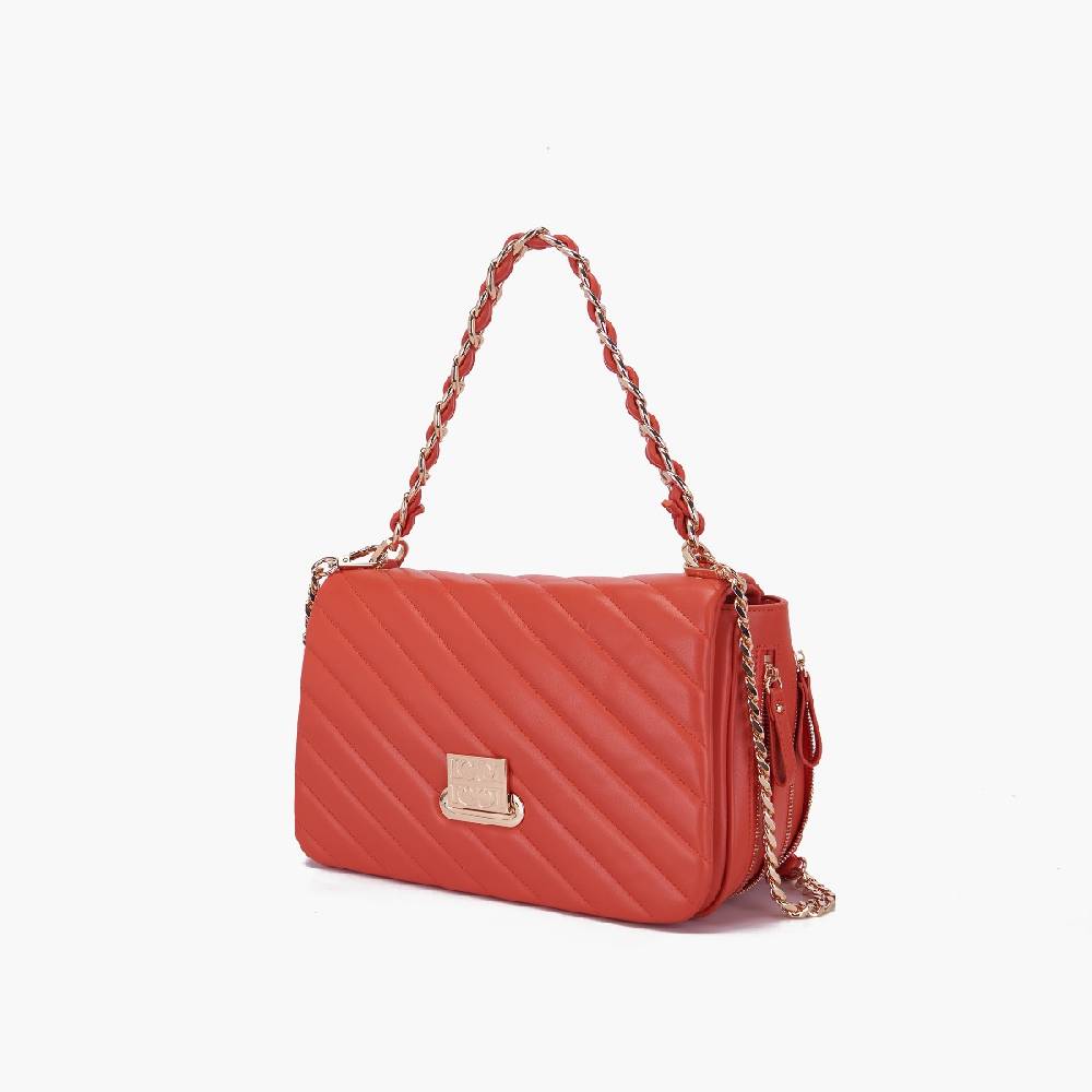 La Carrie BORSA A SPALLA TOUCHY ORANGE Vendita Calda