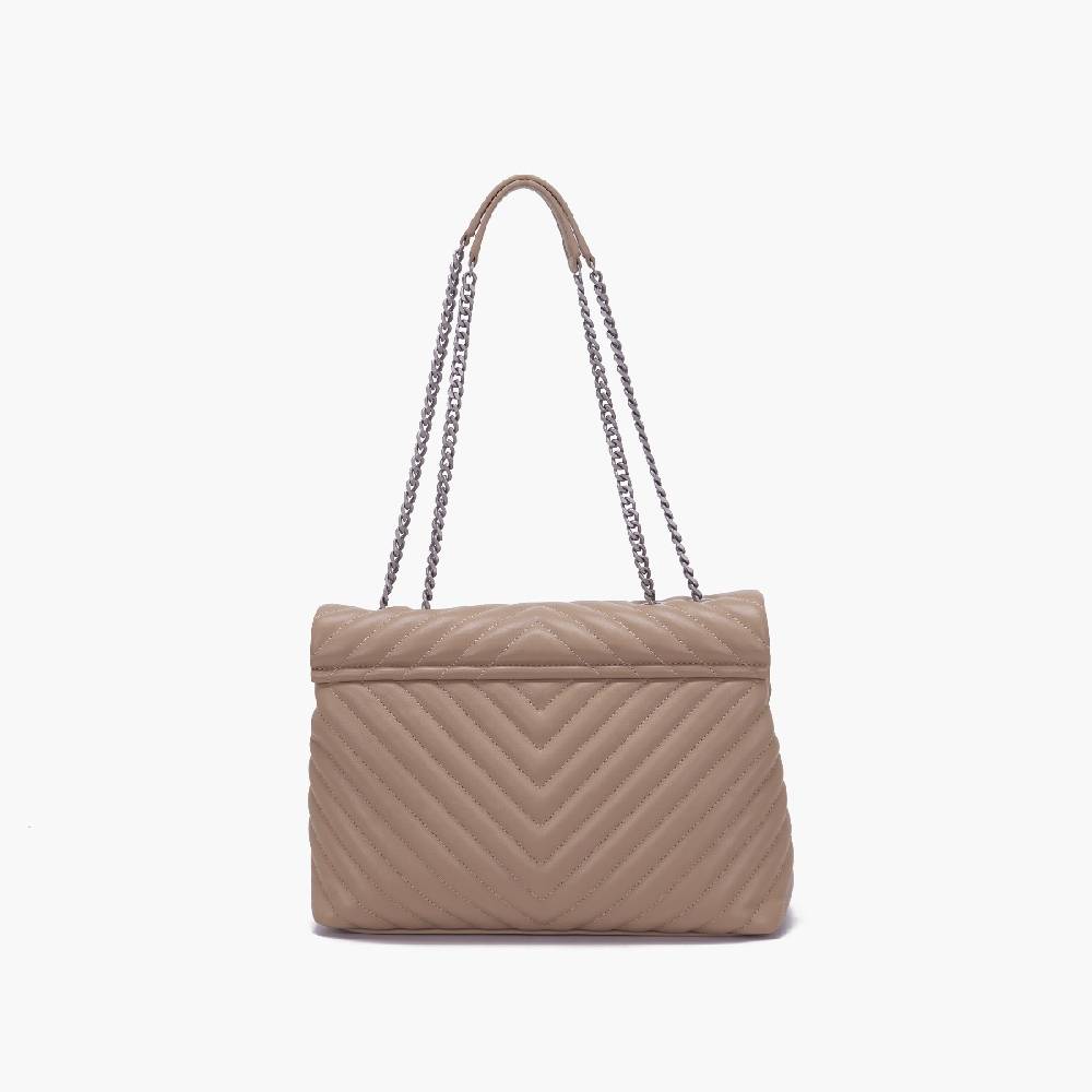 La Carrie BORSA A SPALLA MOONLIGHT TAUPE Nuova