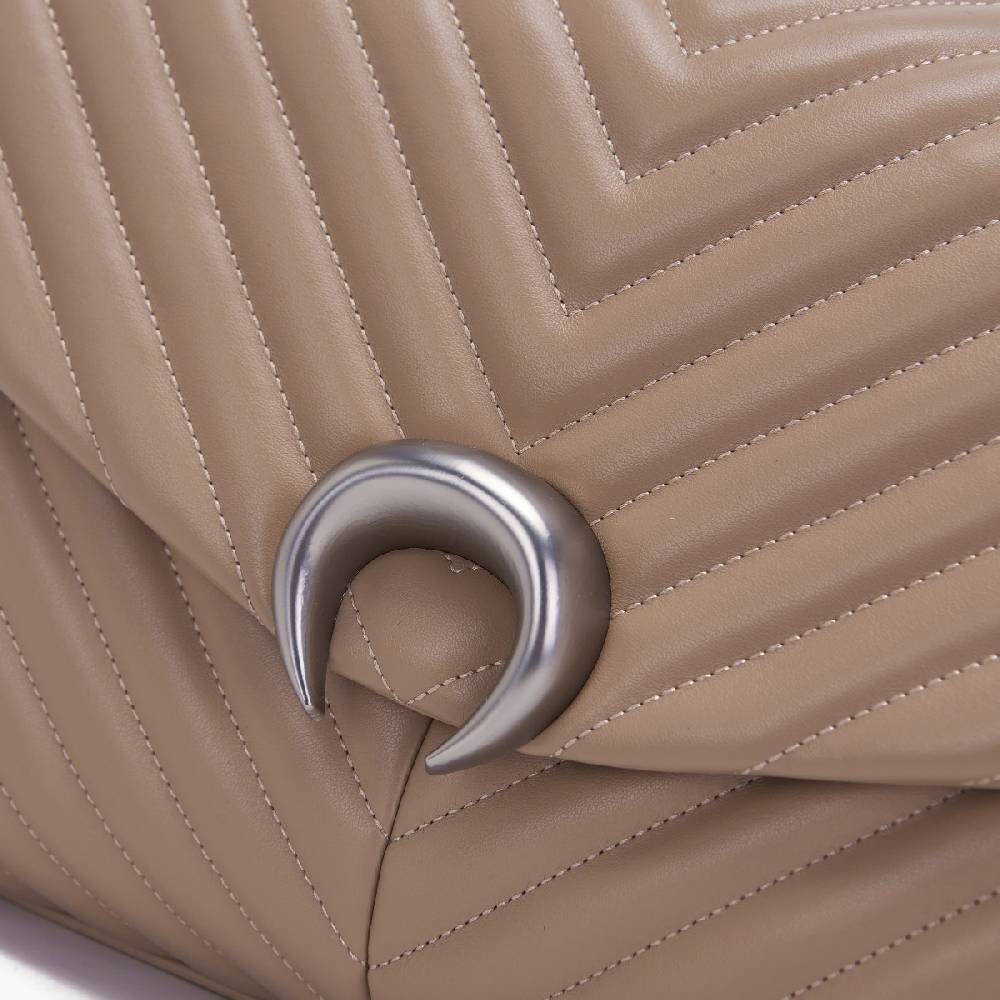 La Carrie BORSA A SPALLA MOONLIGHT TAUPE Nuova