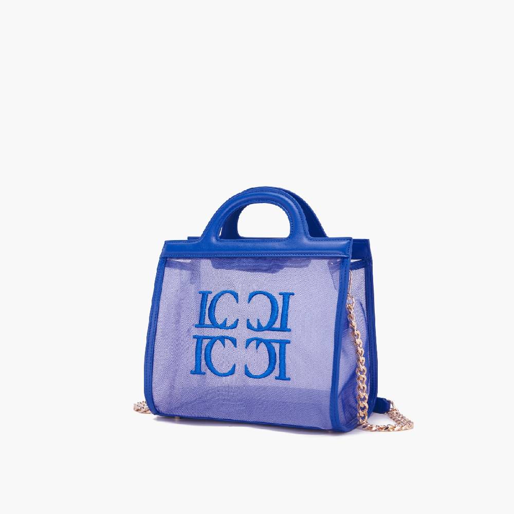 La Carrie BORSA SHOPPING SQUARE NAVY Promozione