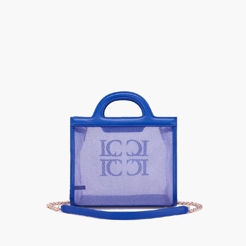 La Carrie BORSA SHOPPING SQUARE NAVY Promozione