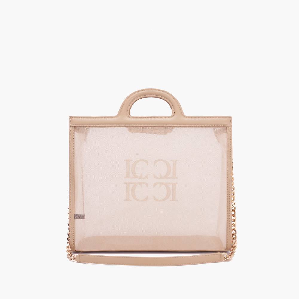 La Carrie BORSA SHOPPING MALIBU BEIGE Spedizione Gratuita