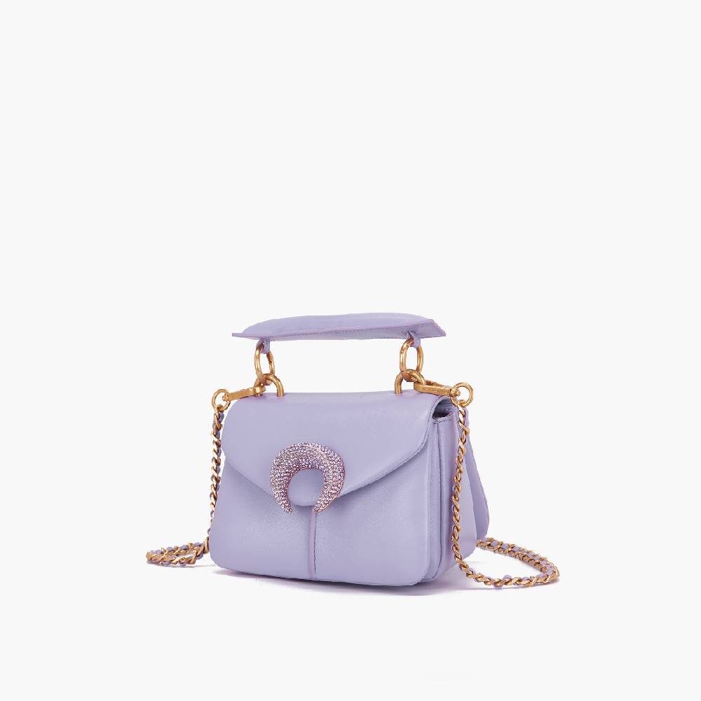 La Carrie BORSA A SPALLA MOONLIGHT LILLA Consegna Veloce