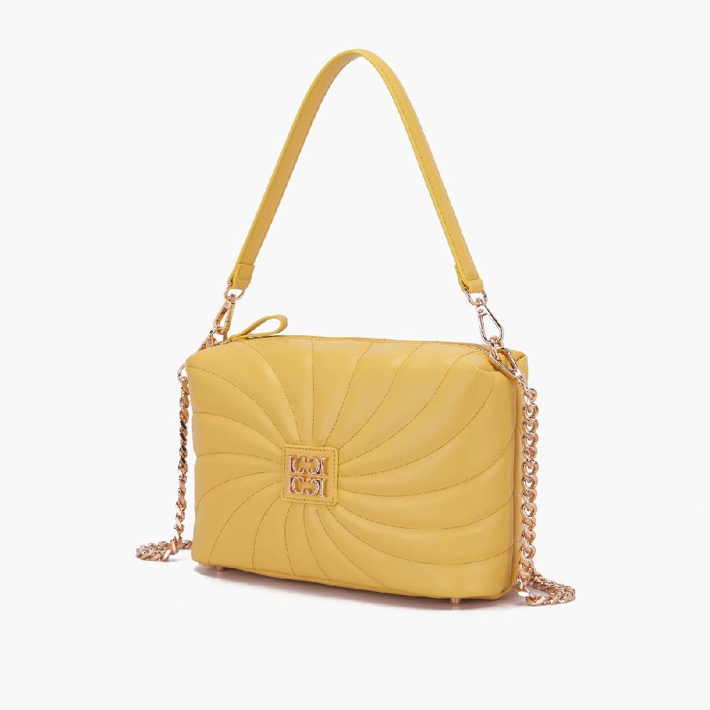 La Carrie BORSA A SPALLA OYSTER YELLOW Promozione Limitata