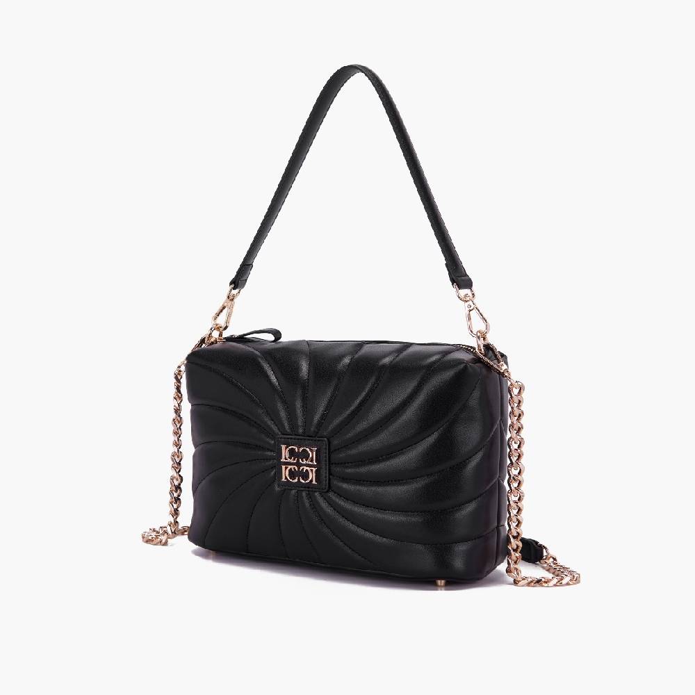 La Carrie BORSA A SPALLA OYSTER NERA Shopping Online