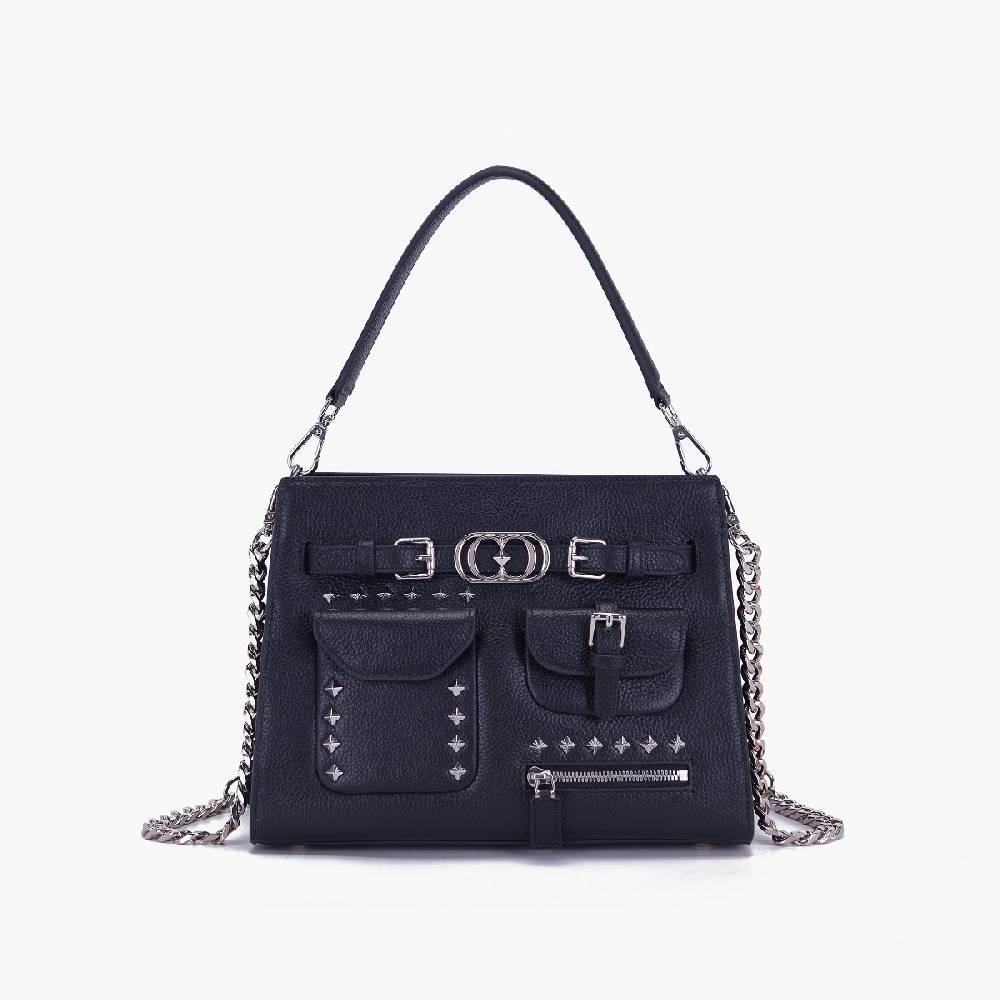 La Carrie BORSA SHOPPING ROCK NERA Moda