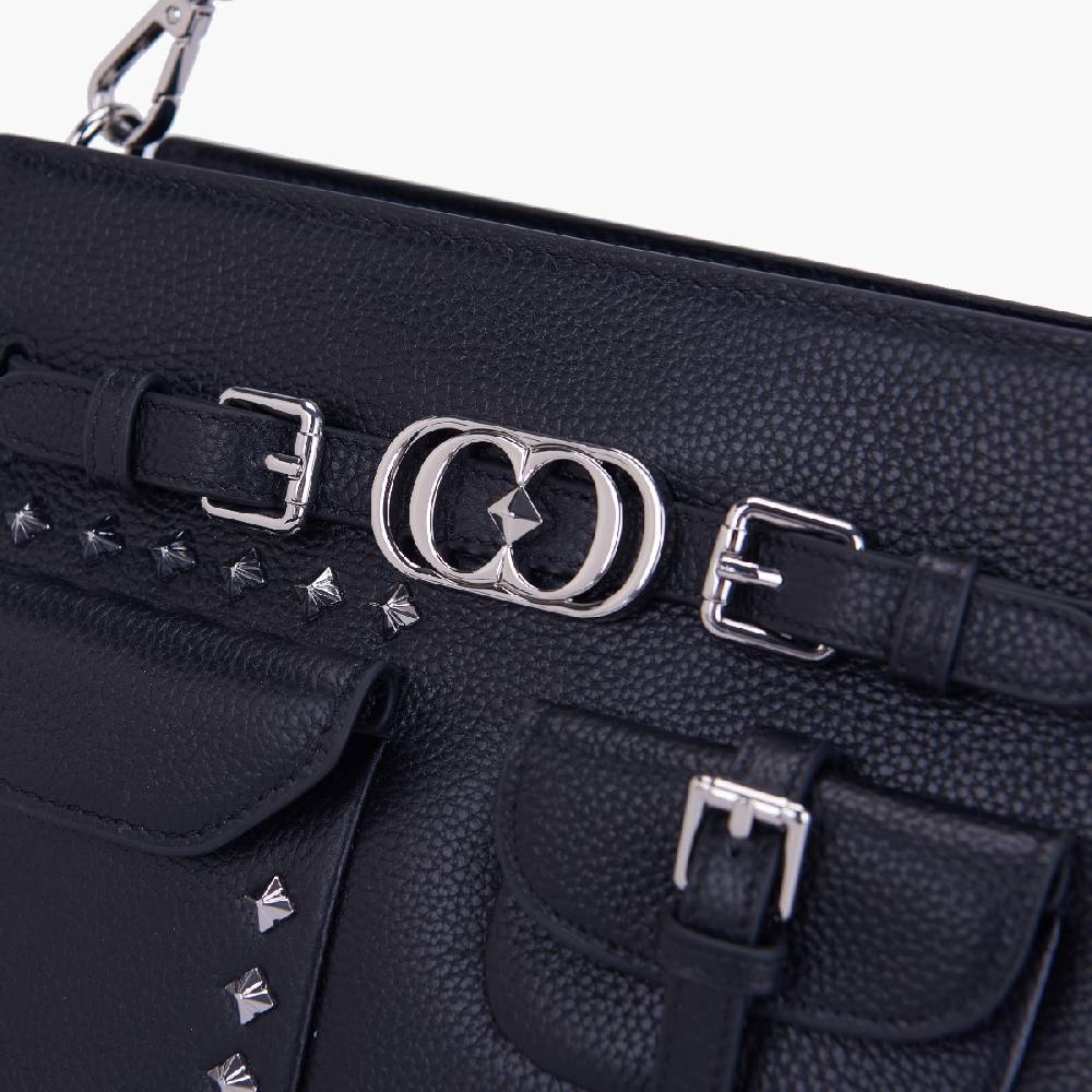 La Carrie BORSA SHOPPING ROCK NERA Moda