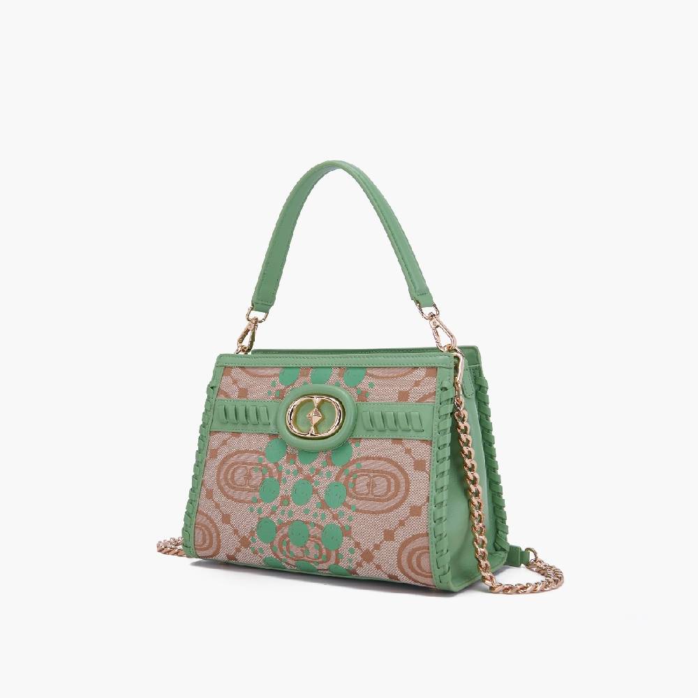 La Carrie BORSA SHOPPING MONOGRAM PISTACCHIO Italy