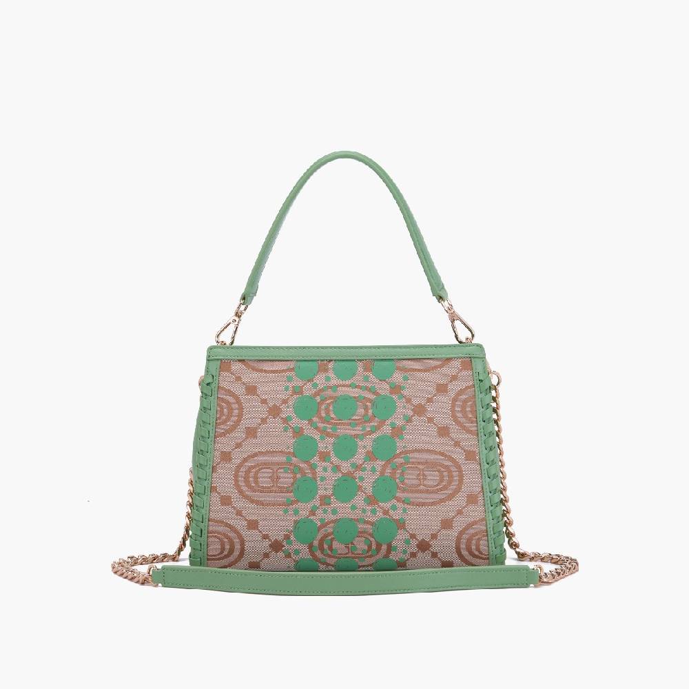 La Carrie BORSA SHOPPING MONOGRAM PISTACCHIO Italy