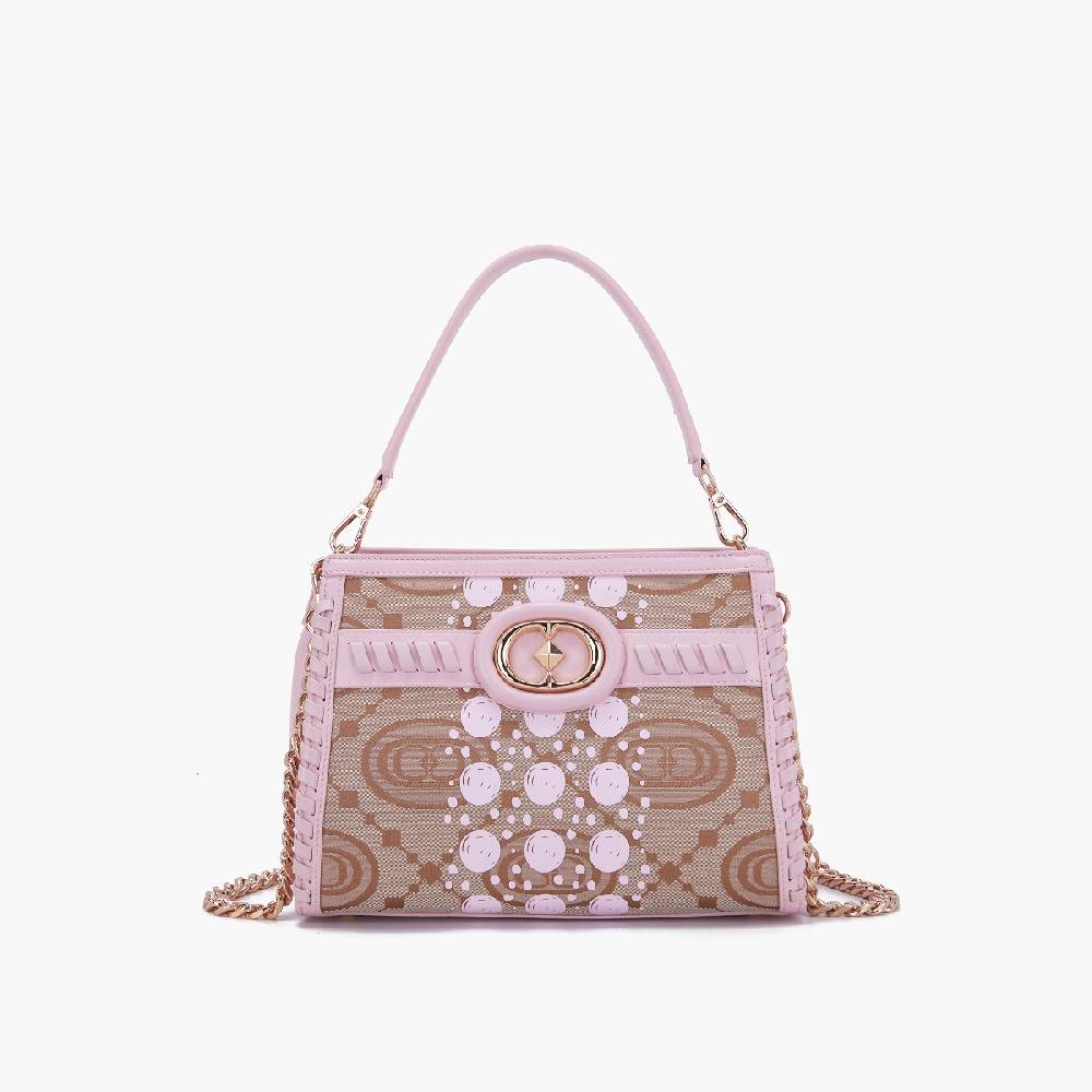 La Carrie BORSA SHOPPING MONOGRAM ROSA Italia