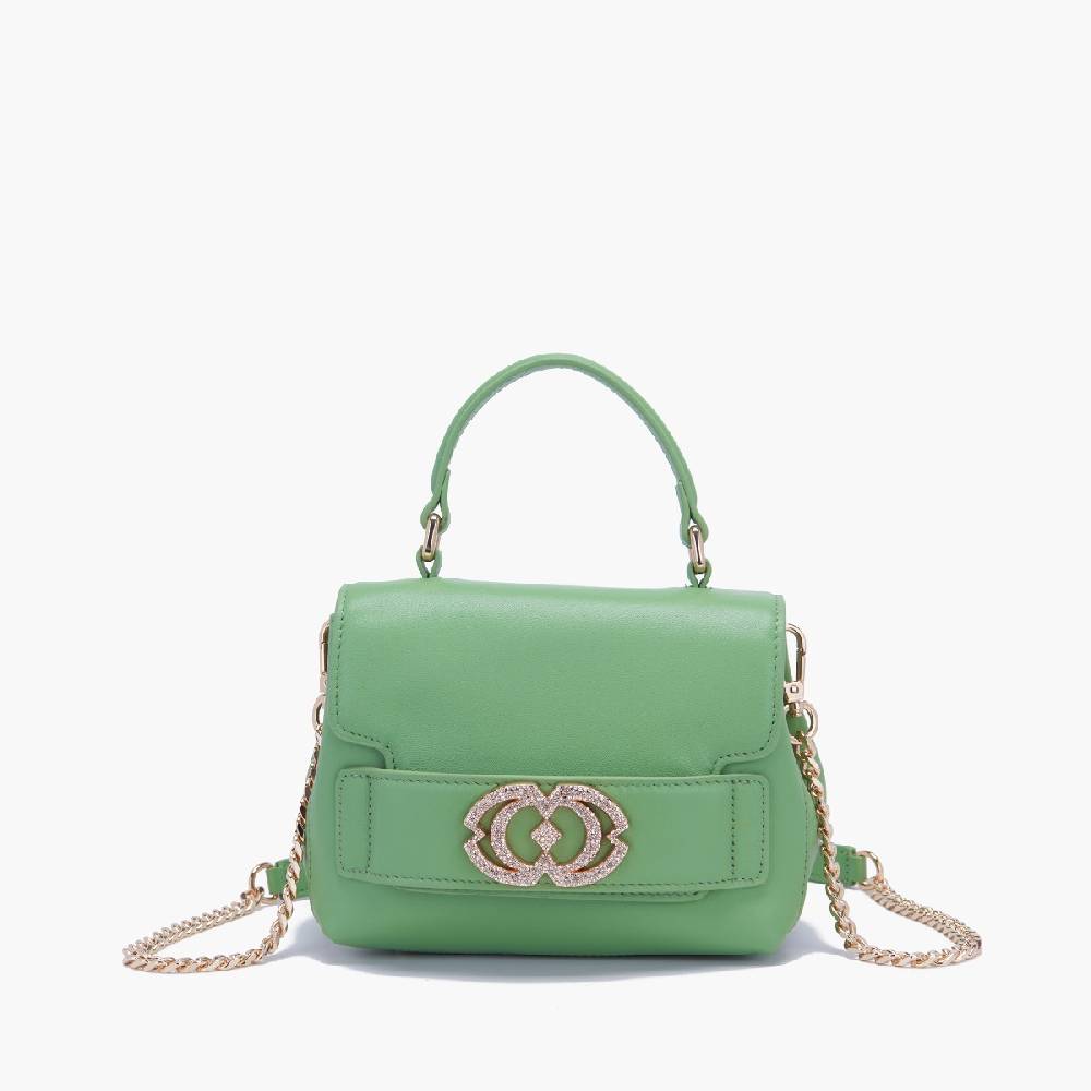 La Carrie BORSA A MANO LOGO PISTACCHIO Negozi Online