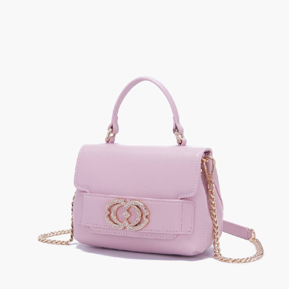 La Carrie BORSA A MANO LOGO ROSA Acquista Ora