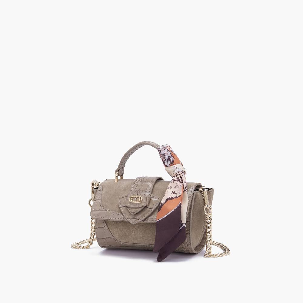 La Carrie MINI BORSA A MANO TEMPEST TAUPE Vendita Economica