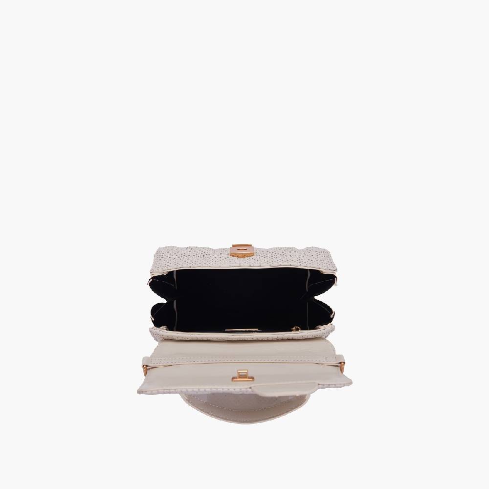 La Carrie MINI BORSA A MANO TOUCHY IVORY In Saldo