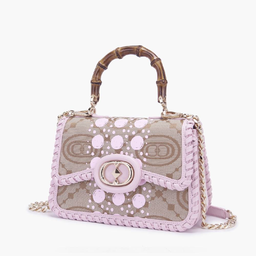 La Carrie BORSA A MANO MONOGRAM ROSA Shopping online