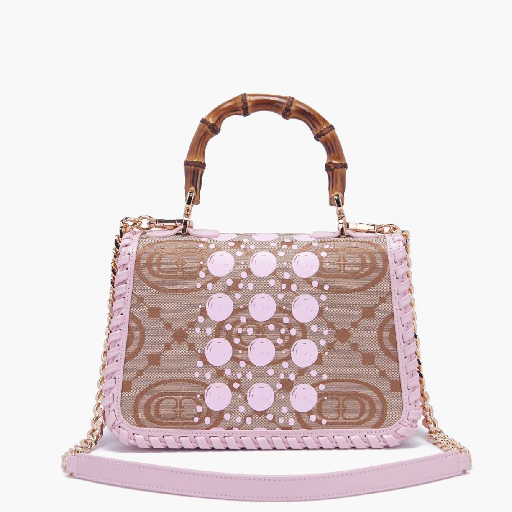La Carrie BORSA A MANO MONOGRAM ROSA Shopping online