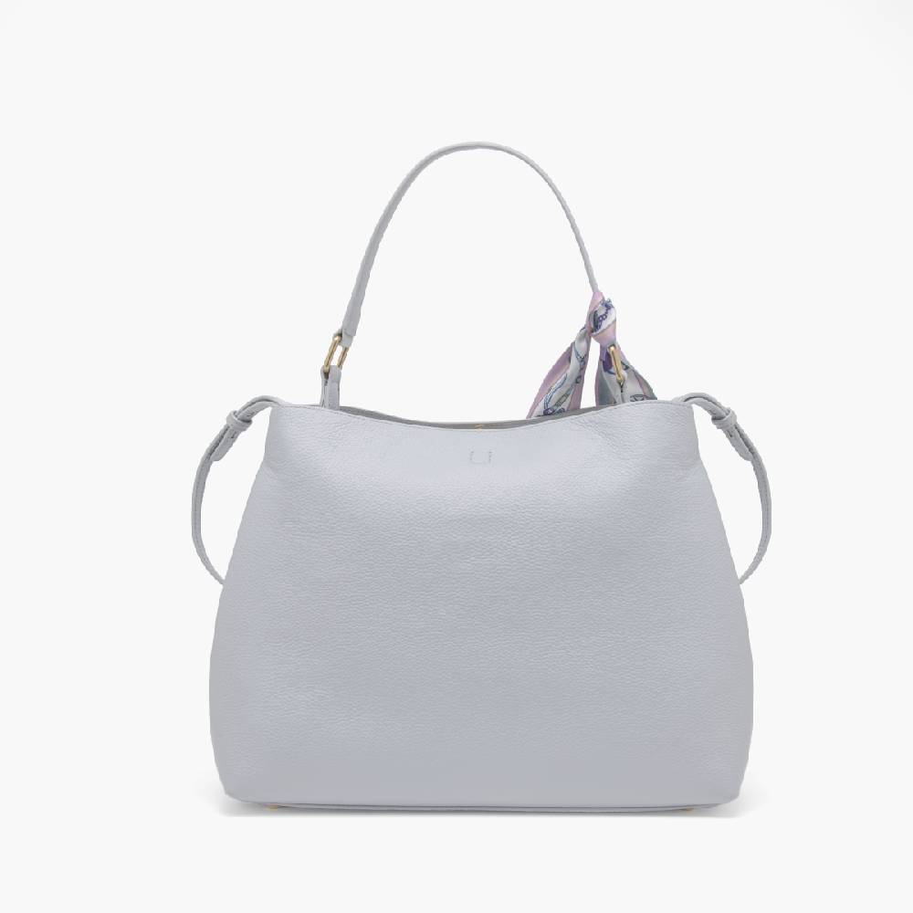 La Carrie BORSA SHOPPING DRILLED SKY Vendita Calda