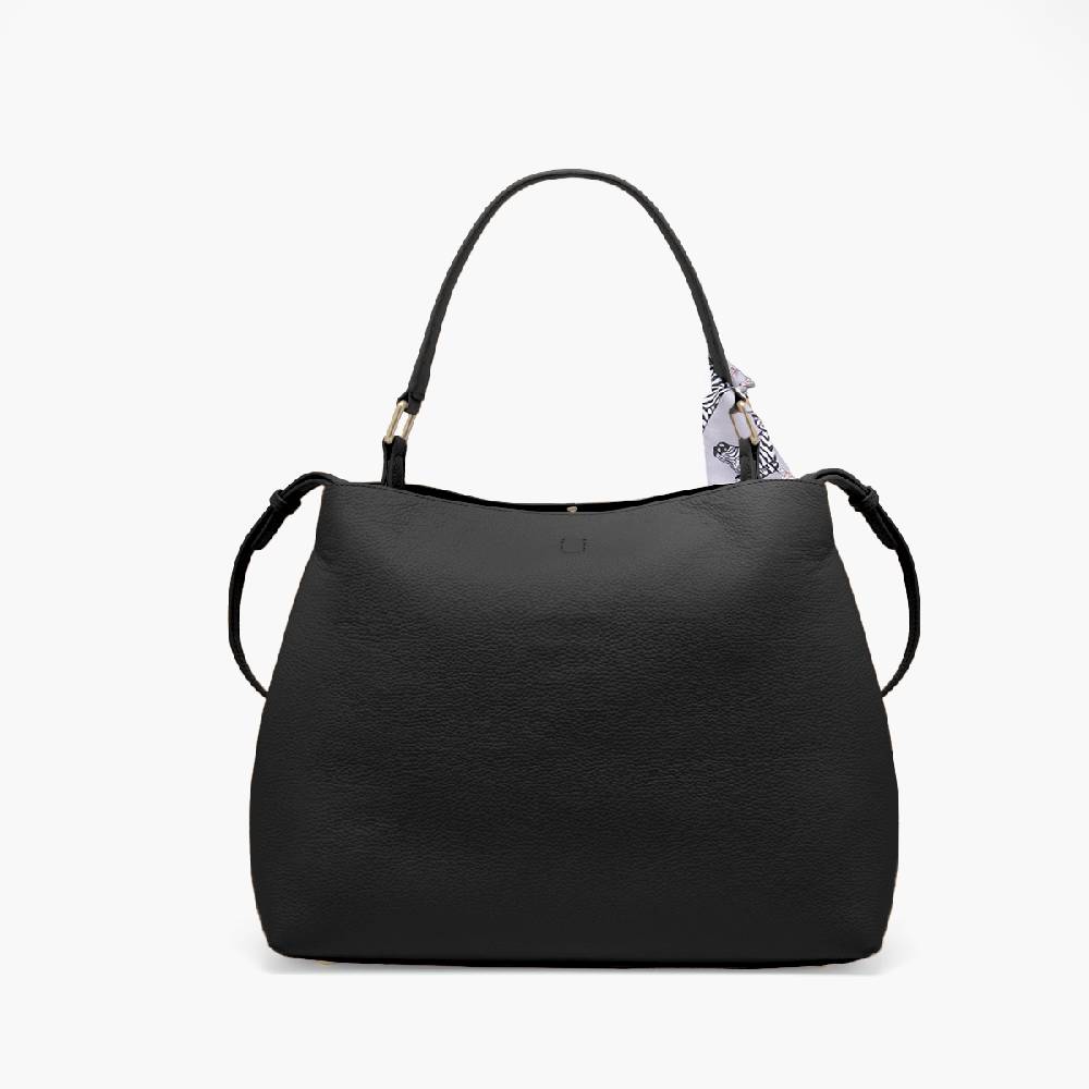 La Carrie BORSA SHOPPING DRILLED NERA Vendita Economica