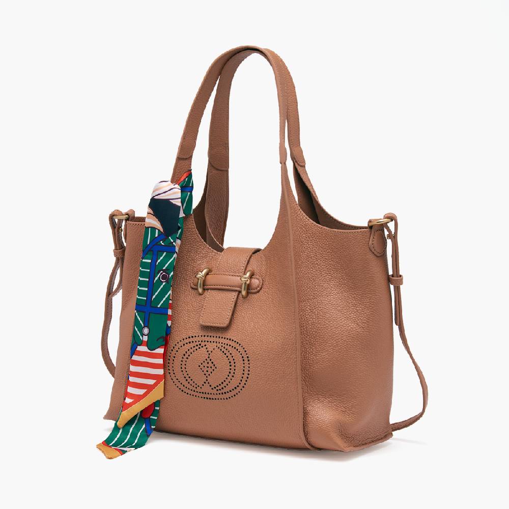 La Carrie BORSA SHOPPING DRILLED SAFARI In Saldo