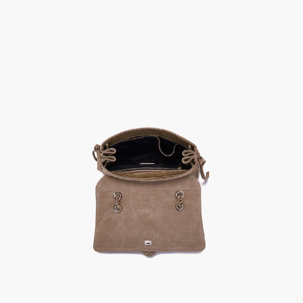 La Carrie BORSA A SPALLA TEMPEST TAUPE Italy