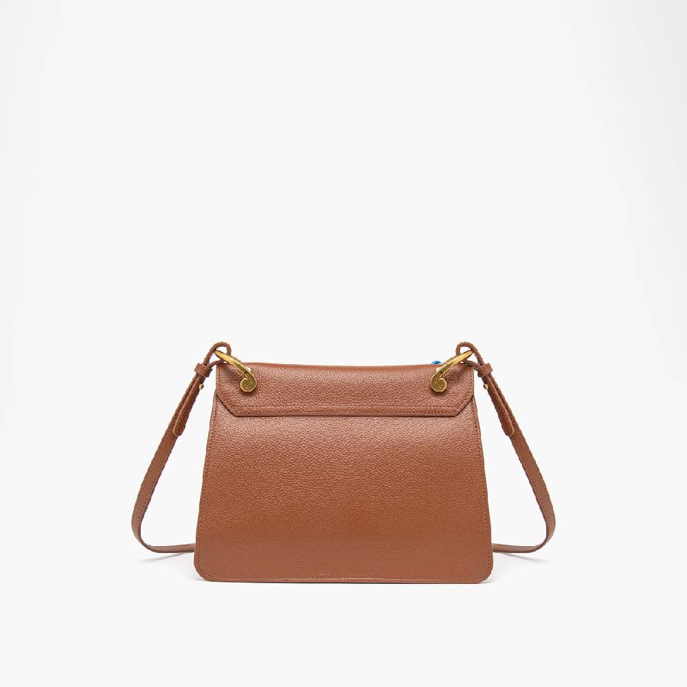 La Carrie BORSA A SPALLA DRILLED CUOIO In Linea