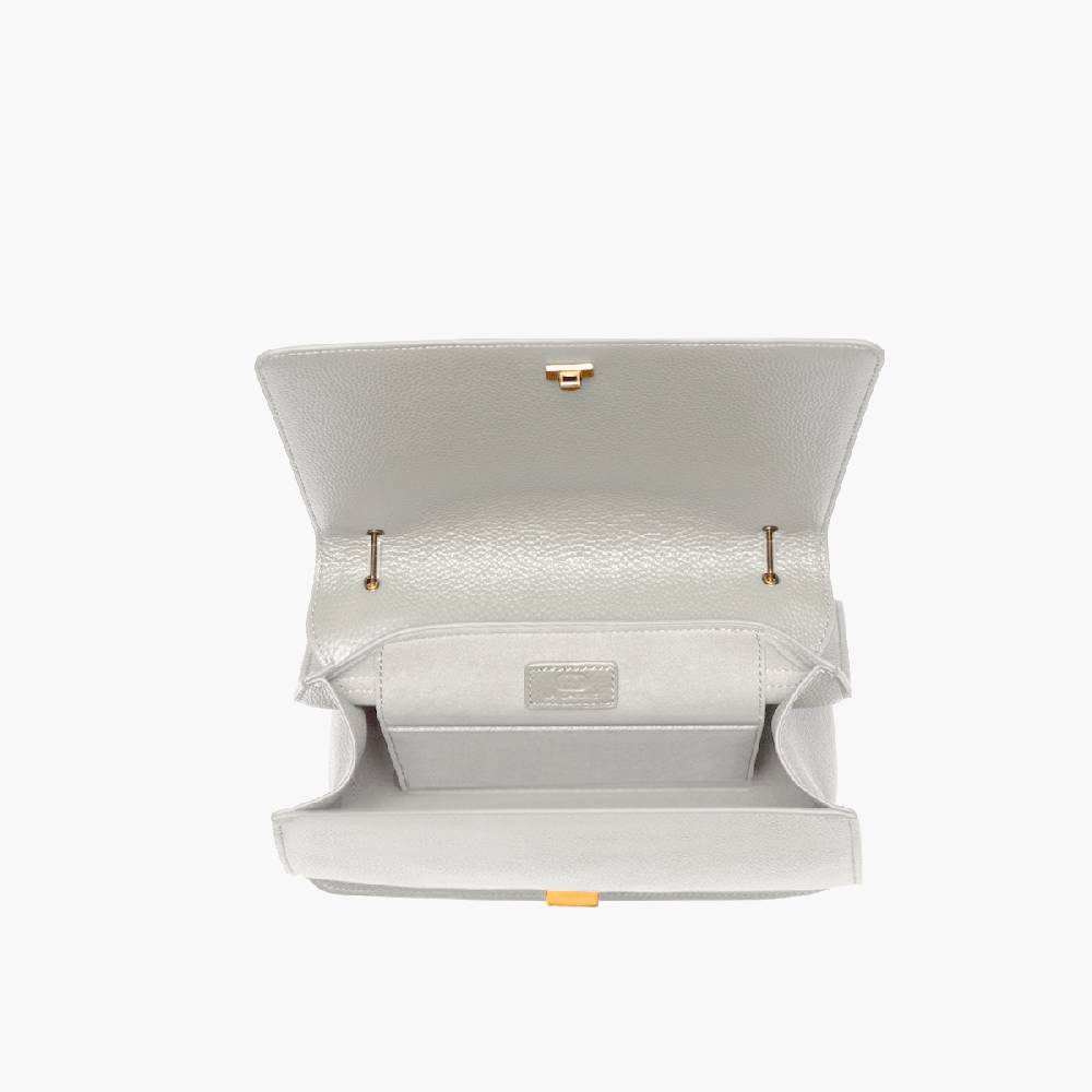 La Carrie BORSA A SPALLA DRILLED CREMA Nuovo