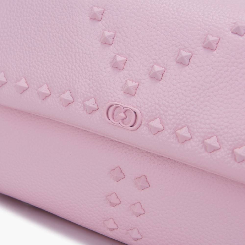 La Carrie PINK HAND BAG IN TUMBLED LEATHER Acquista Ora