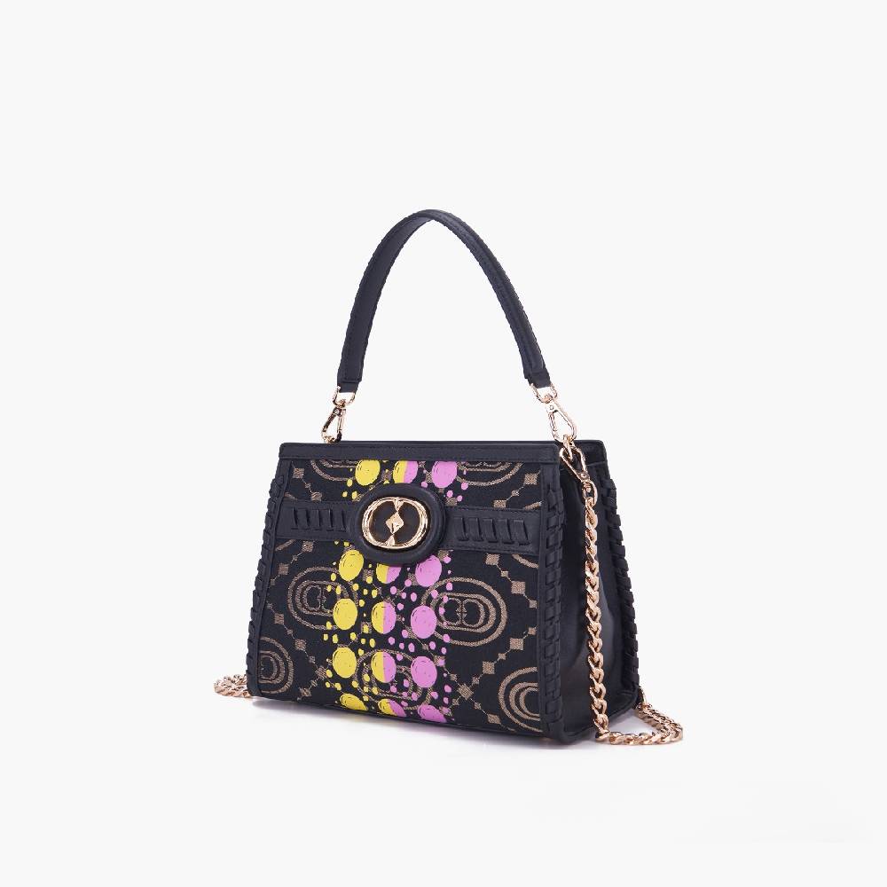 La Carrie BORSA SHOPPING MONOGRAM BLACK Offerta