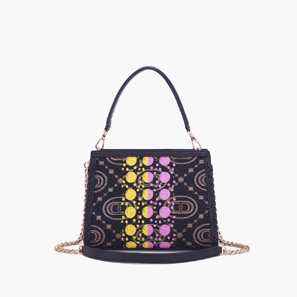 La Carrie BORSA SHOPPING MONOGRAM BLACK Offerta