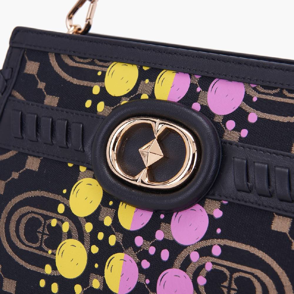 La Carrie BORSA SHOPPING MONOGRAM BLACK Offerta