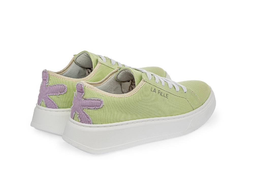 L.Pucci Sneakers P91222C Water Green-Lilac In Vendita