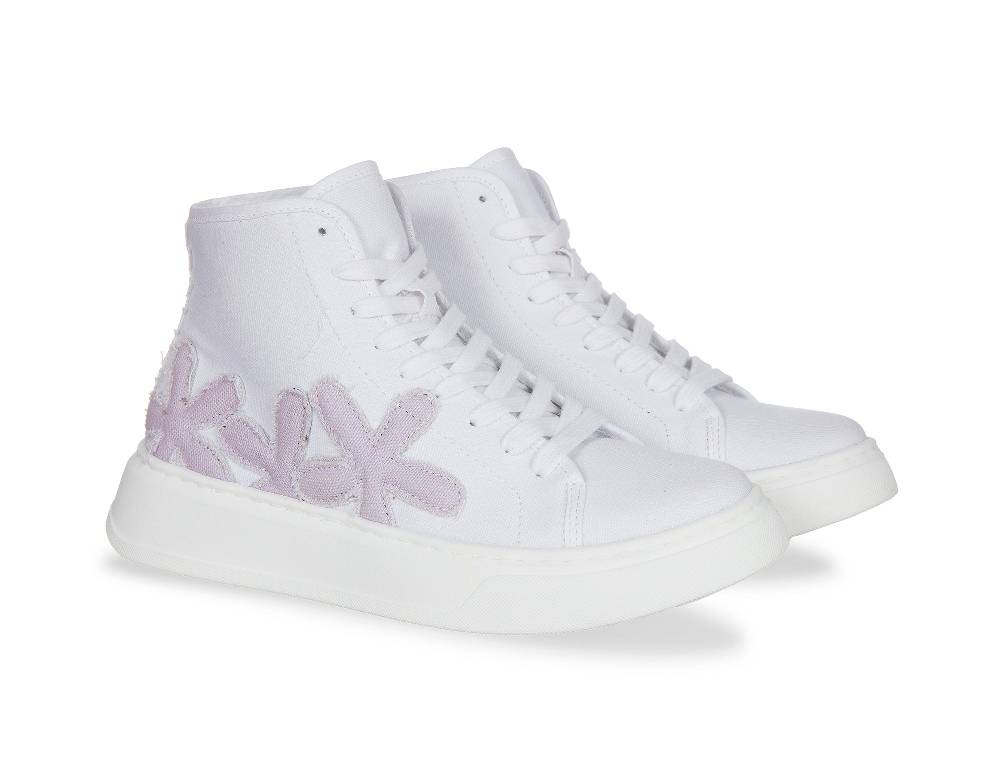 L.Pucci Basket P91223C White-Lilac Saldi