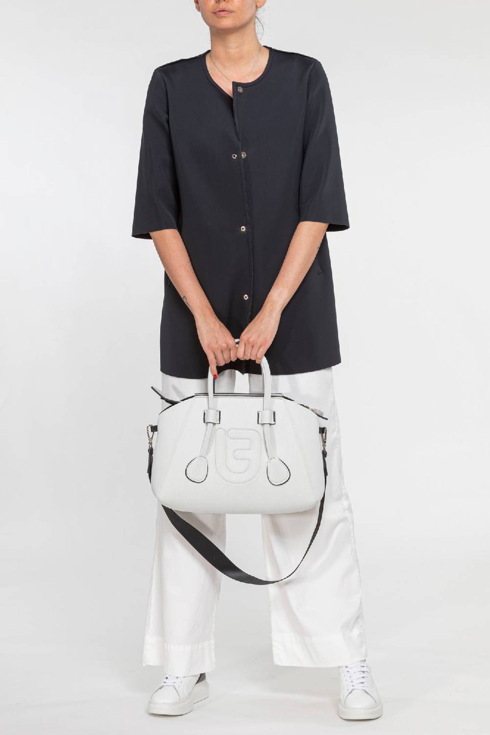 L.Pucci Paloma Tekno Fabric Black - Black Vendite Flash
