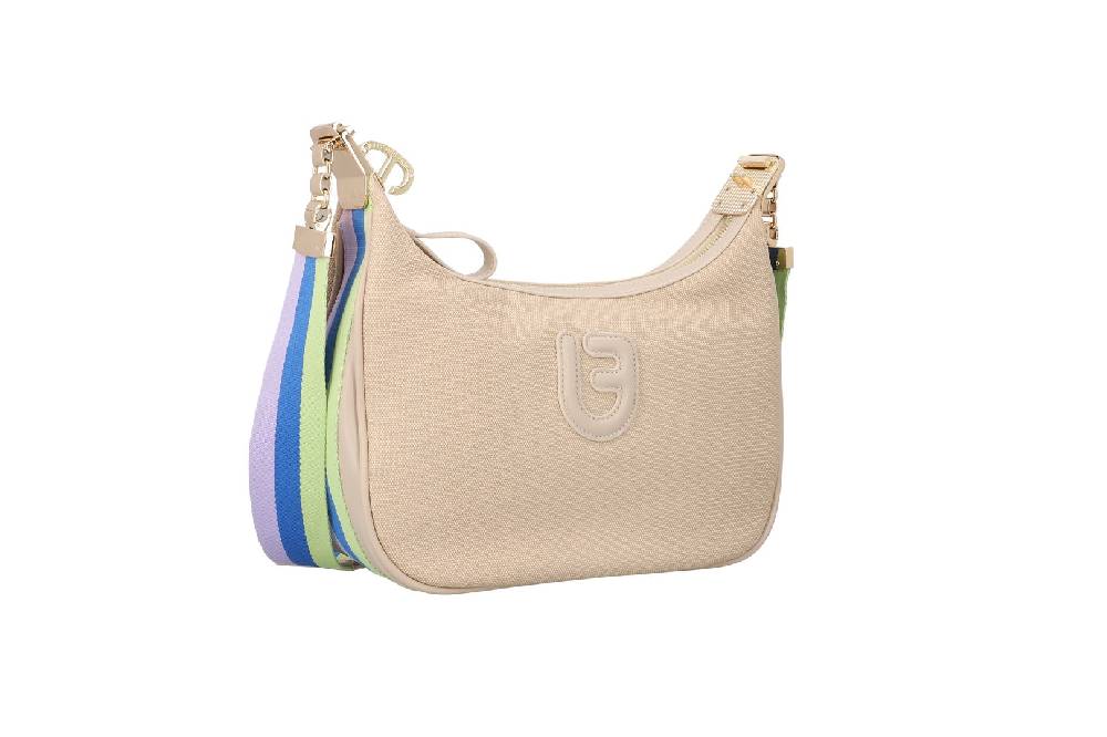 L.Pucci Farah Stripes Canvas Beige Saldi