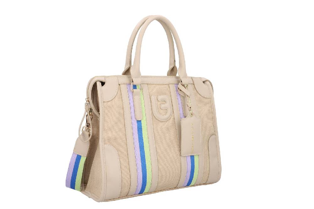 L.Pucci Asmara Stripes Canvas Beige Soddisfazione Garantita