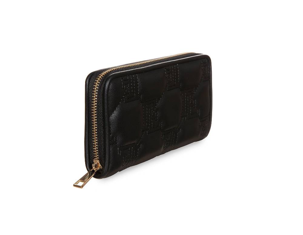 L.Pucci Placida Logo Black Wallet Fino Al -60%