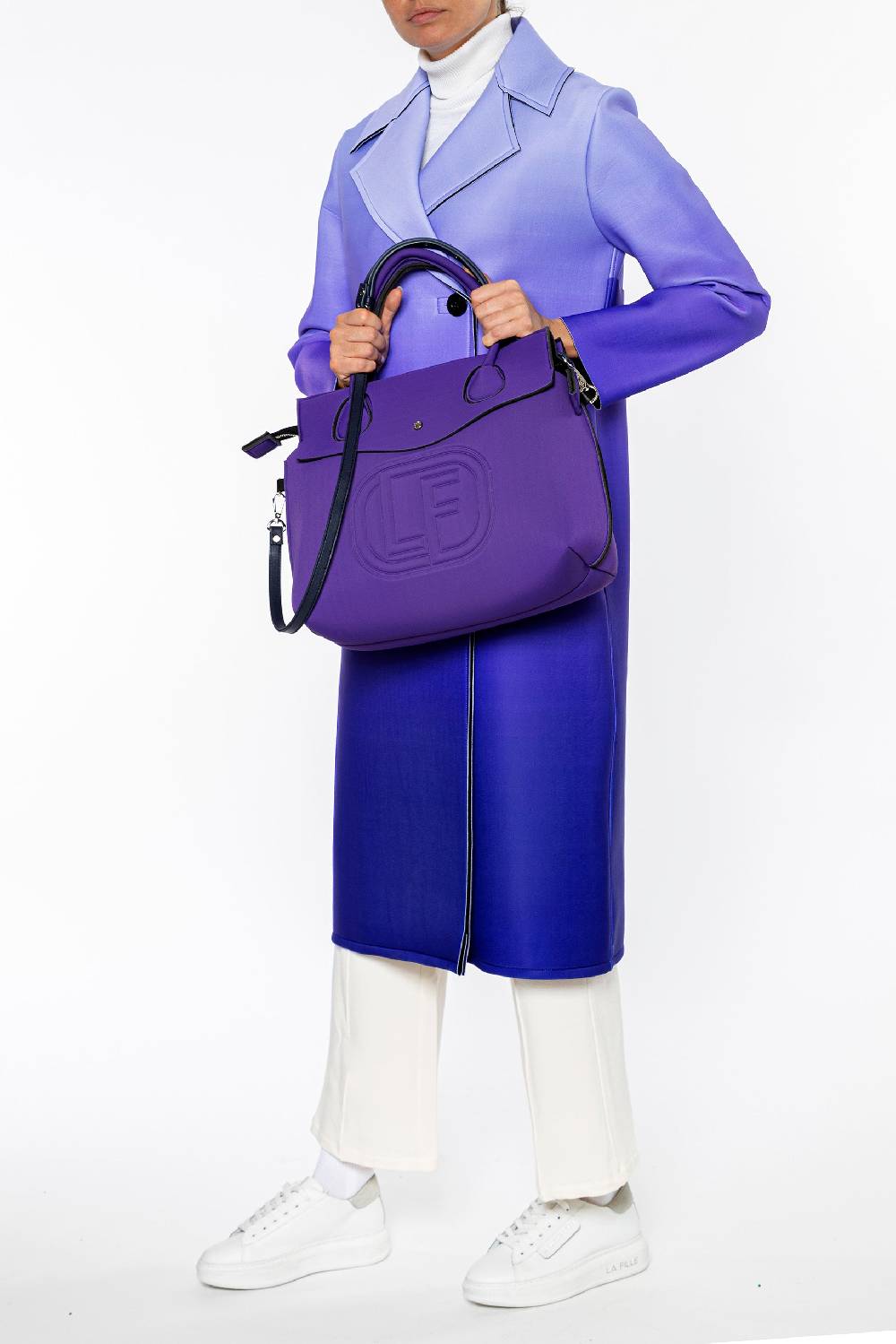 L.Pucci Colorado Tekno Fabric Design Viola Degradè In Linea