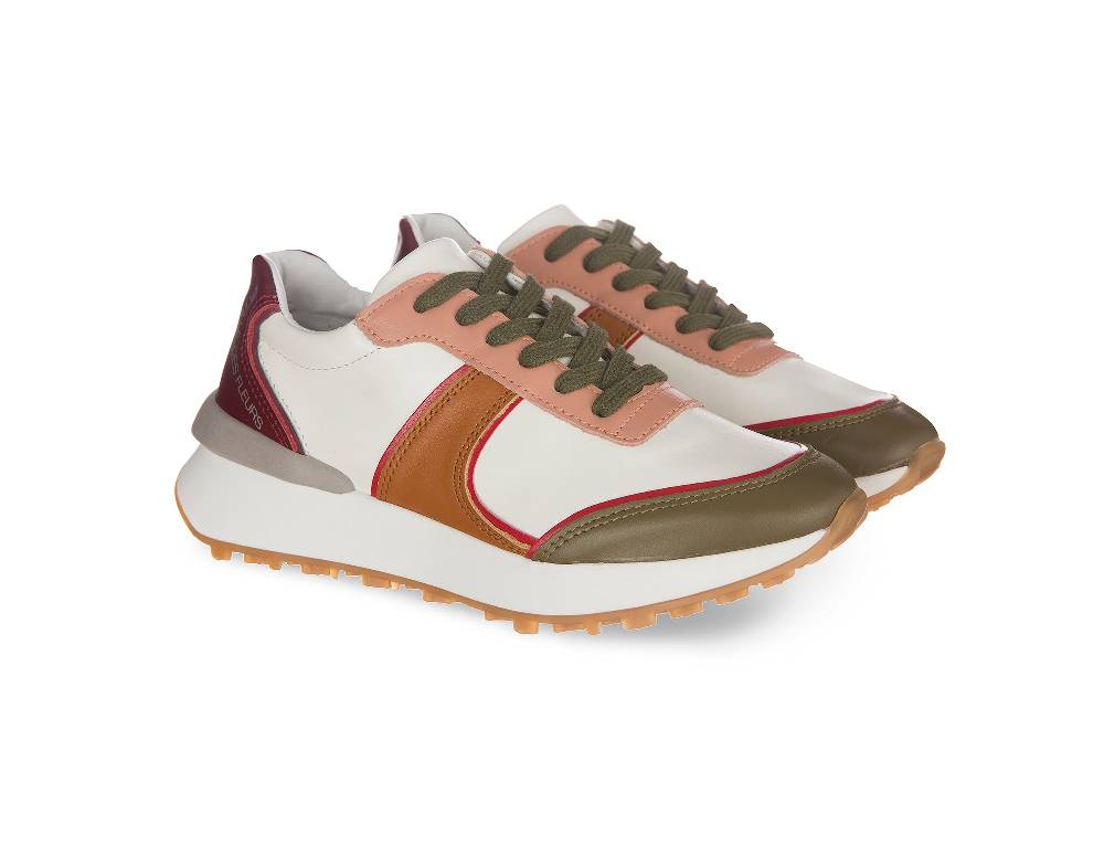 L.Pucci Missouri Leather White-Multi In Vendita