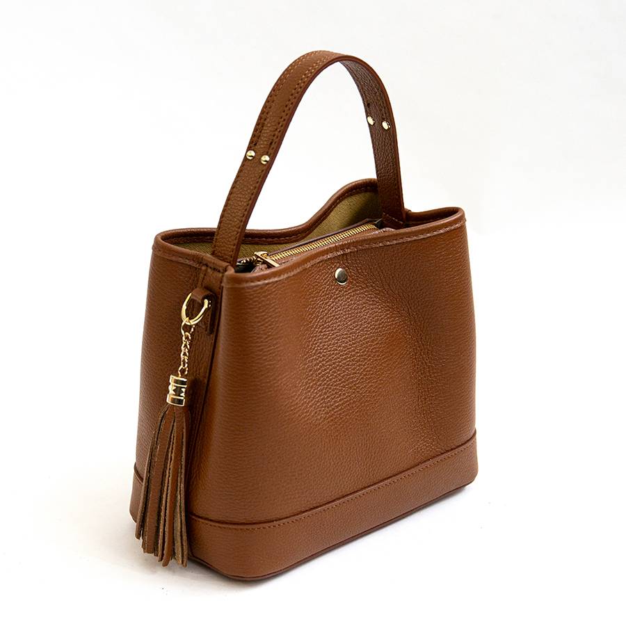 ﻿Laura Di Maggio CIPRO – Borsa in pelle cuoio Outlet