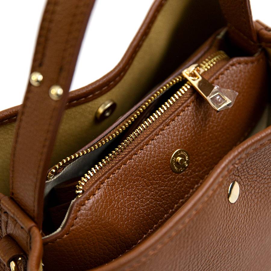 ﻿Laura Di Maggio CIPRO – Borsa in pelle cuoio Outlet
