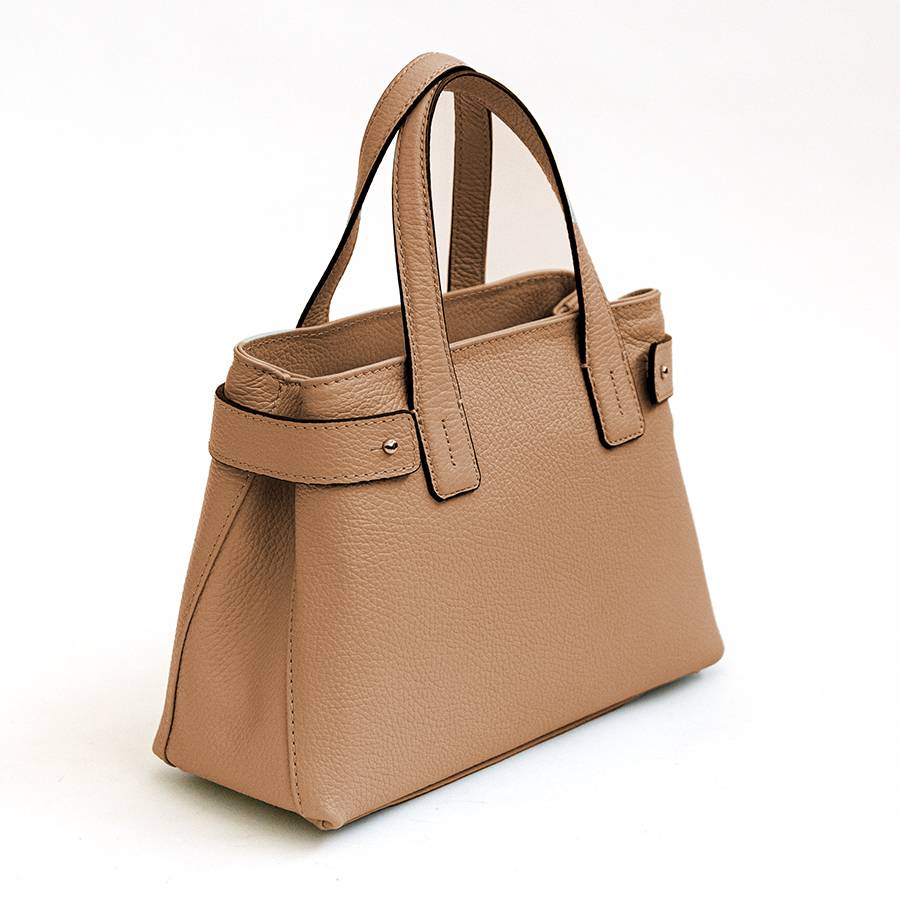 Laura Di Maggio BERRY – Bauletto in pelle cuoio chiaro Negozio