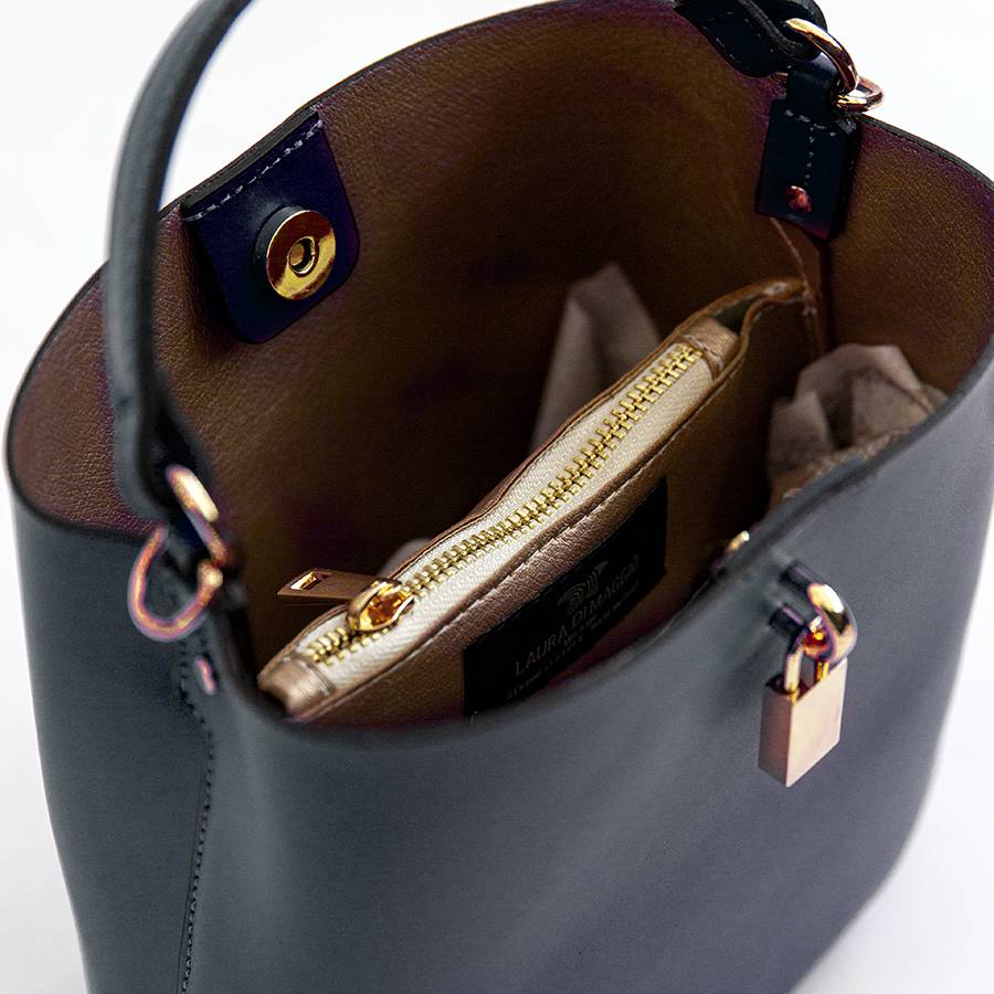 Laura Di Maggio WAVE – Borsa in pelle elegant blu notte 2025