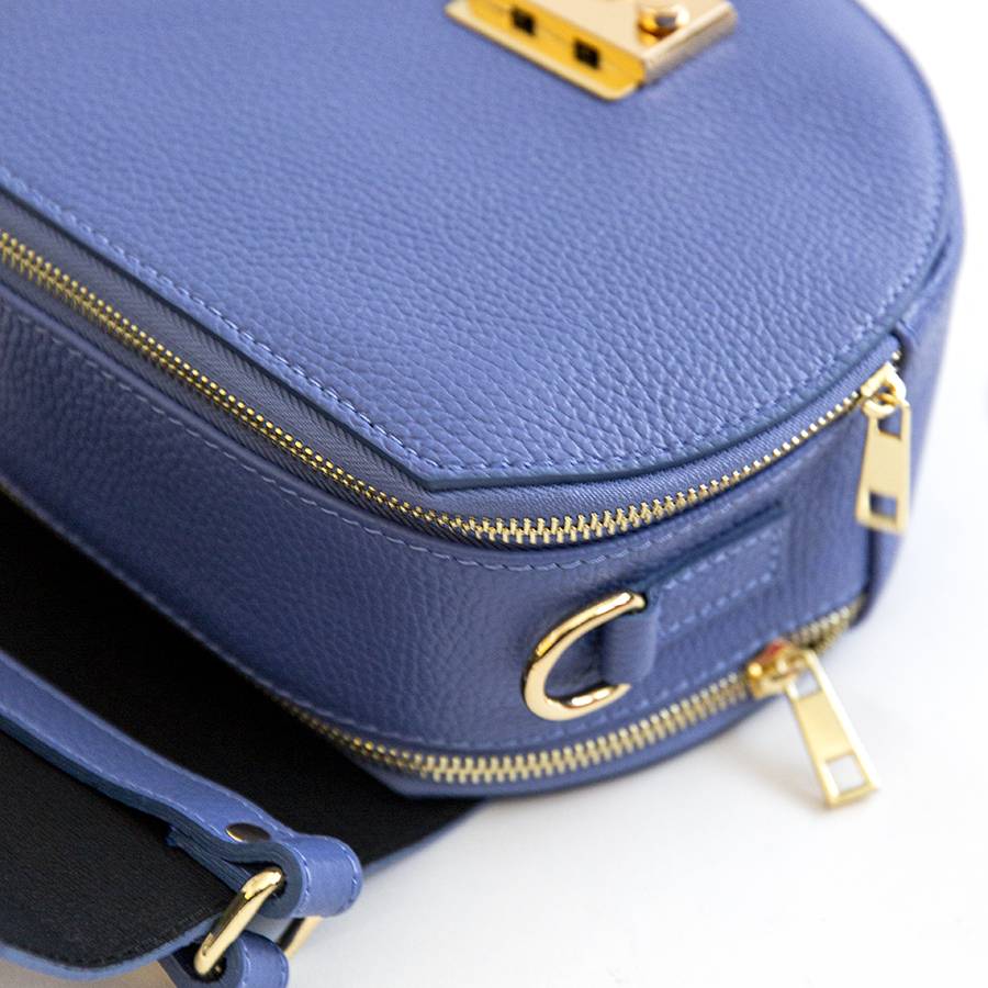 Laura Di Maggio CIRCLE – Borsa tonda in pelle glicine In Linea