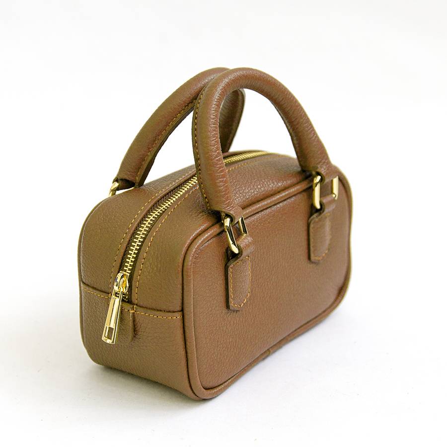 Laura Di Maggio NENA – Miny bauletto in pelle cuoio Pezzi Unici